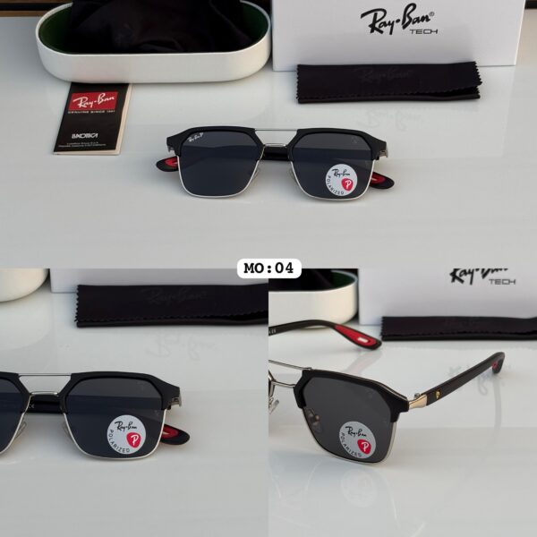 RAY BAN 04 SILVER BLACK - Image 6