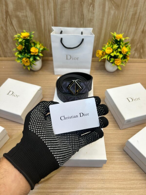 DIO_R Premium Quality Monogram Printed Belt - Image 3