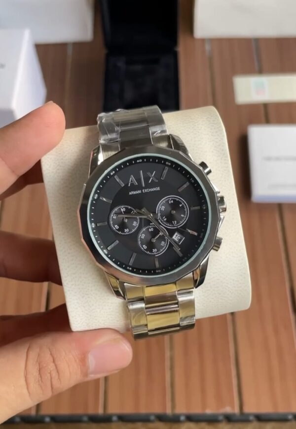 Armani Exchange Silver Black