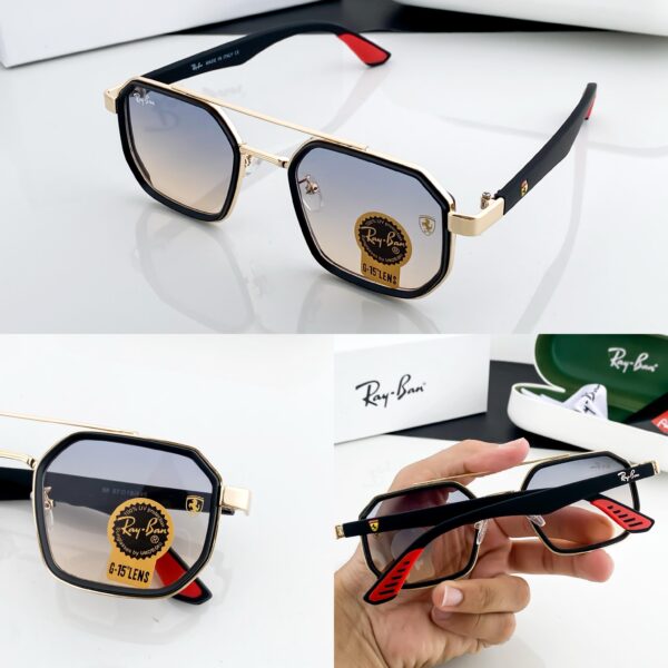 RAY_BAN - GOLD BLUE SHADED 09 - Image 7