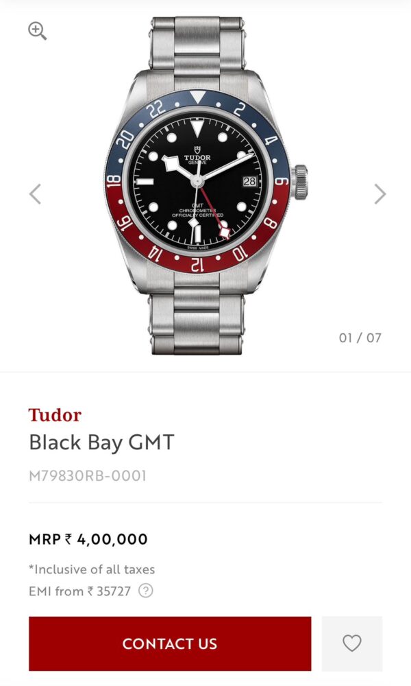 T-UDOR BLACK_BAY M794125 LIMITED EDITION SWISS MOVEMENT WATCH - Image 3