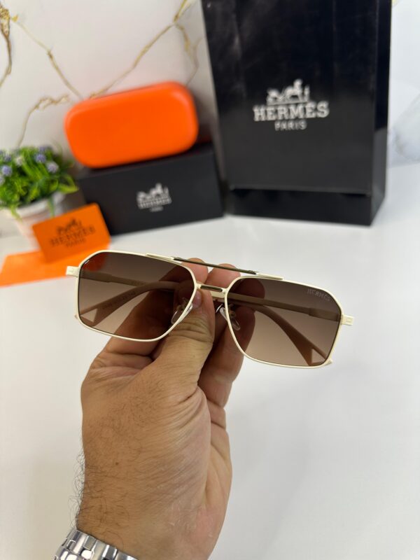 HERMES 2536 OFF WHITE BROWN - Image 4